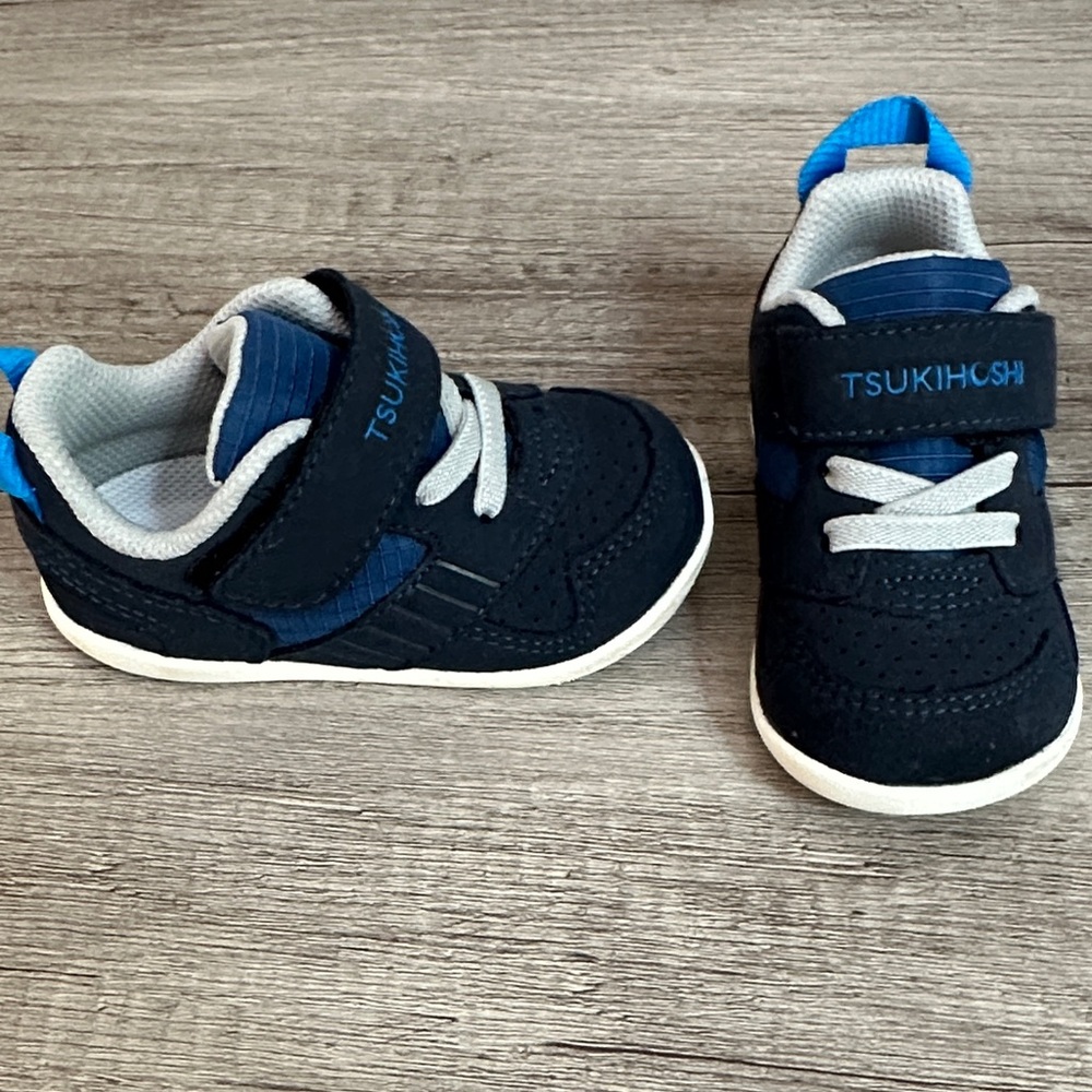 Tsukihoshi Kids Navy Blue Sneakers